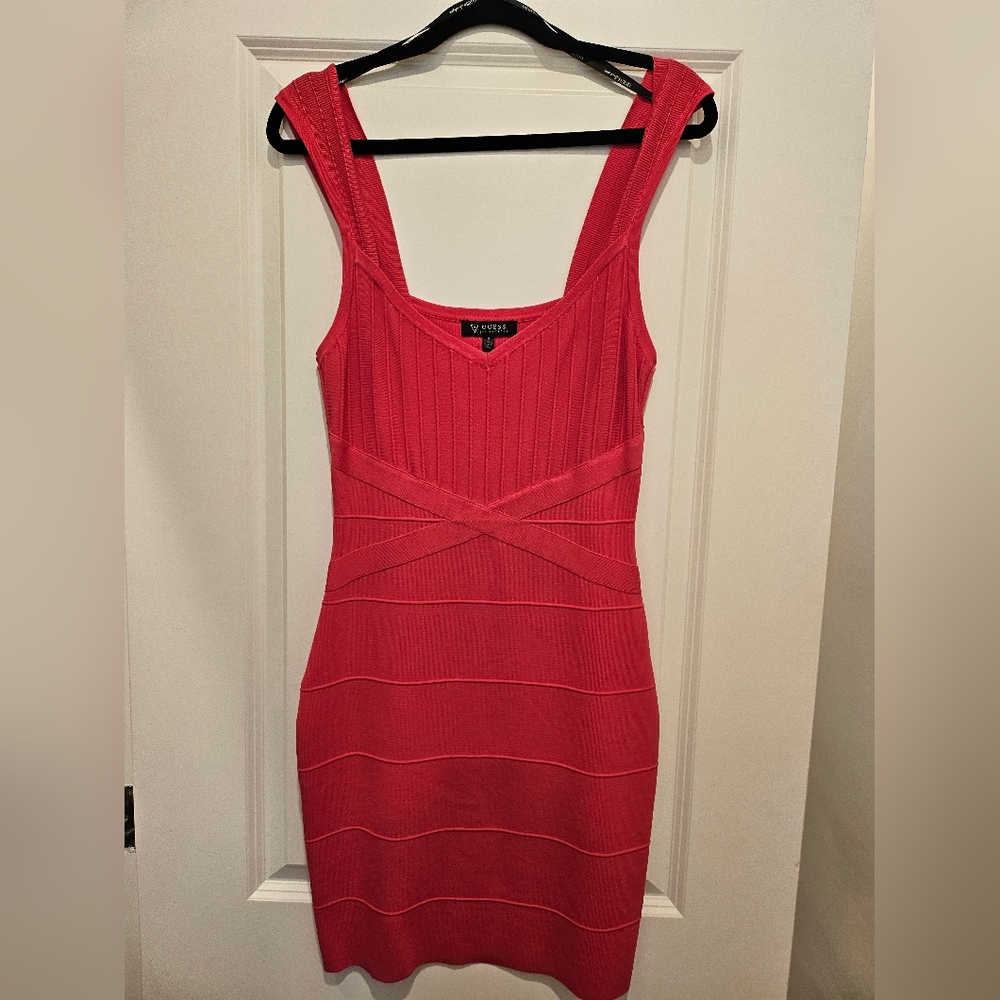 Guess Los Angeles Pink Bandage Dress - Sz 8
